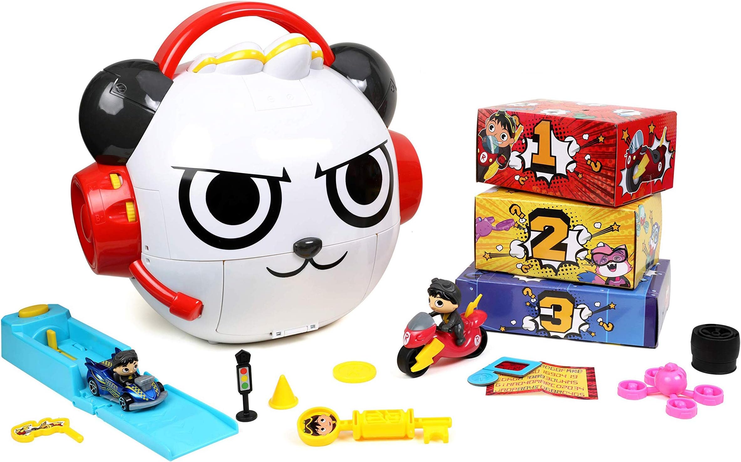 Jada Toys Ryan's World Combo Panda Mystery Vehicle Playset, Toys for Kids (31747)