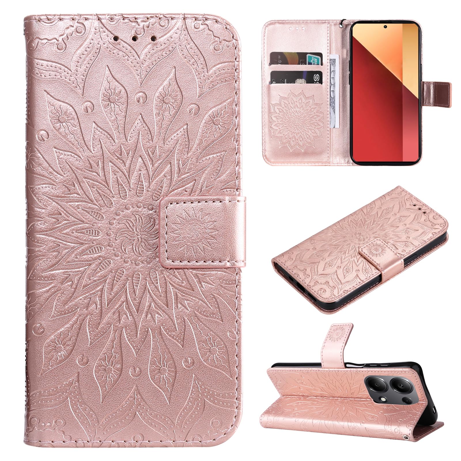 ZZHAO Custodia per Xiaomi Redmi Note 13 Pro 4G/ Poco M6 Pro 4G