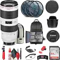 【美品】Canon EF 70-200mm f/2.8L IS III USM Canon EF 70-200mm F/4L is Ii USM Lens for Canon 6D, 5D Mark