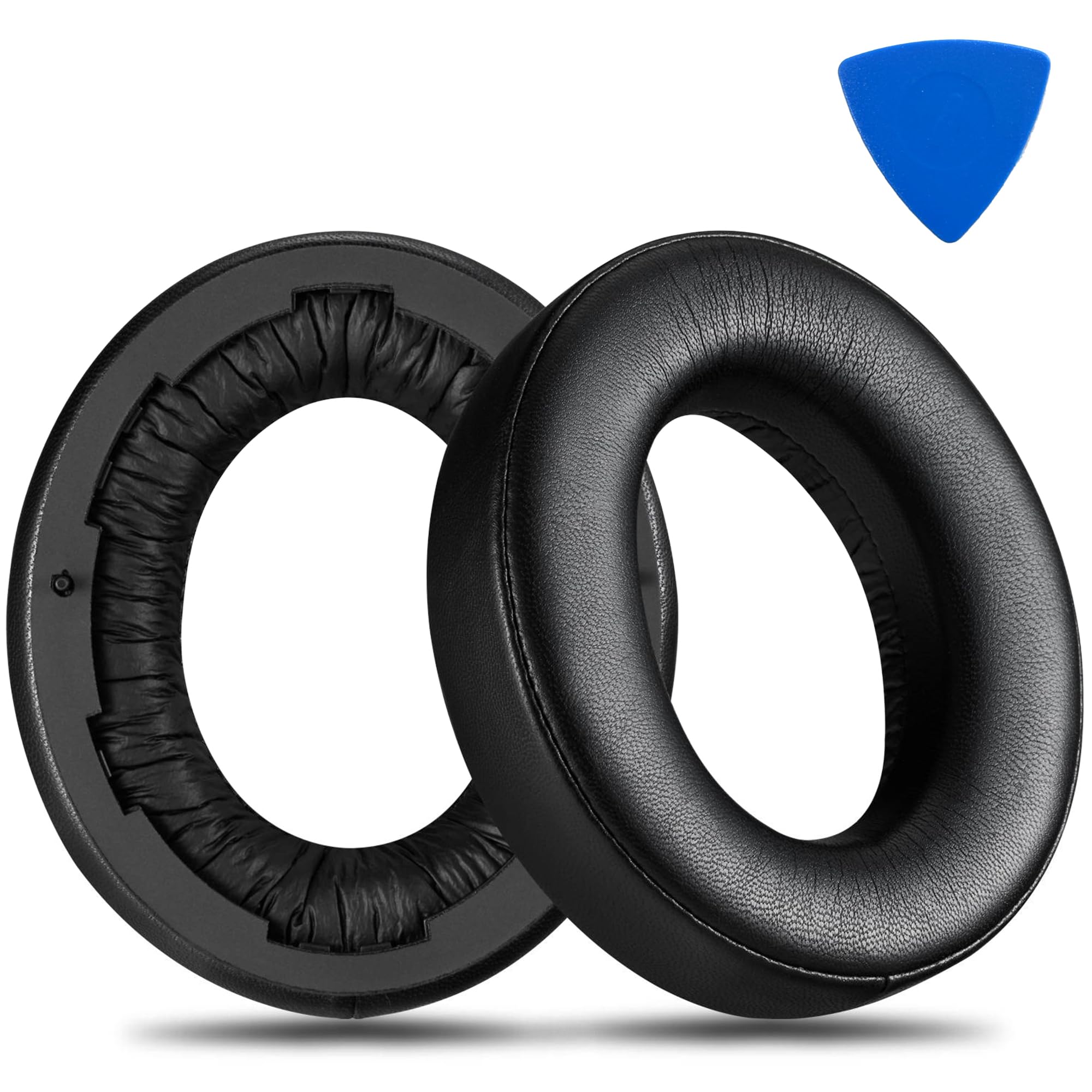 AHG Accessory House Global Bathys Coussinets de qualité supérieure compatibles avec les casques Focal Bathys Noir Cuir PU de qualité supérieure Mousse haute densité Réveil du bruit + Durabilité