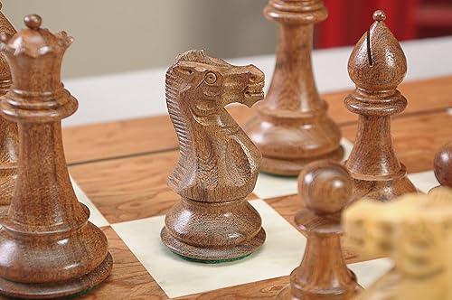 Miniatura 4 de La Casa De StauntonEl ClásicoJuego de ajedrez Piezas sólo4.4" KingGolden Rosewood