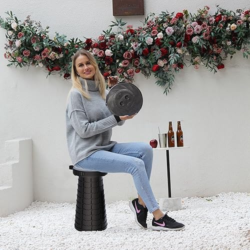 Miniatura 4 de ALEVMOOM Taburete plegable XXL mejorado 2025 con cojín de 19.7 pulgadas, peso máximo de 1000 libras, asiento desplegable más ancho y alto, silla