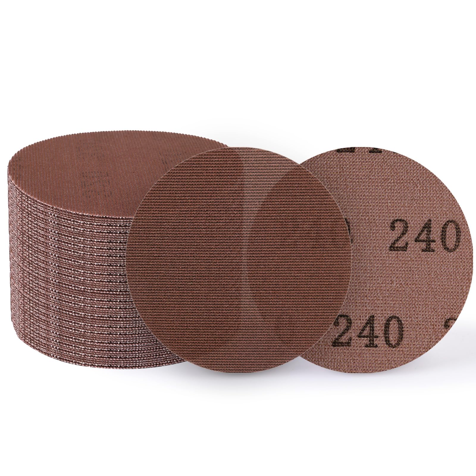 UMXIUO 50 Piece 125mm Mesh Round Sanding Discs Hook & Loop, Grits 240, Suitable for 125mm Orbital Sanders โ image 1