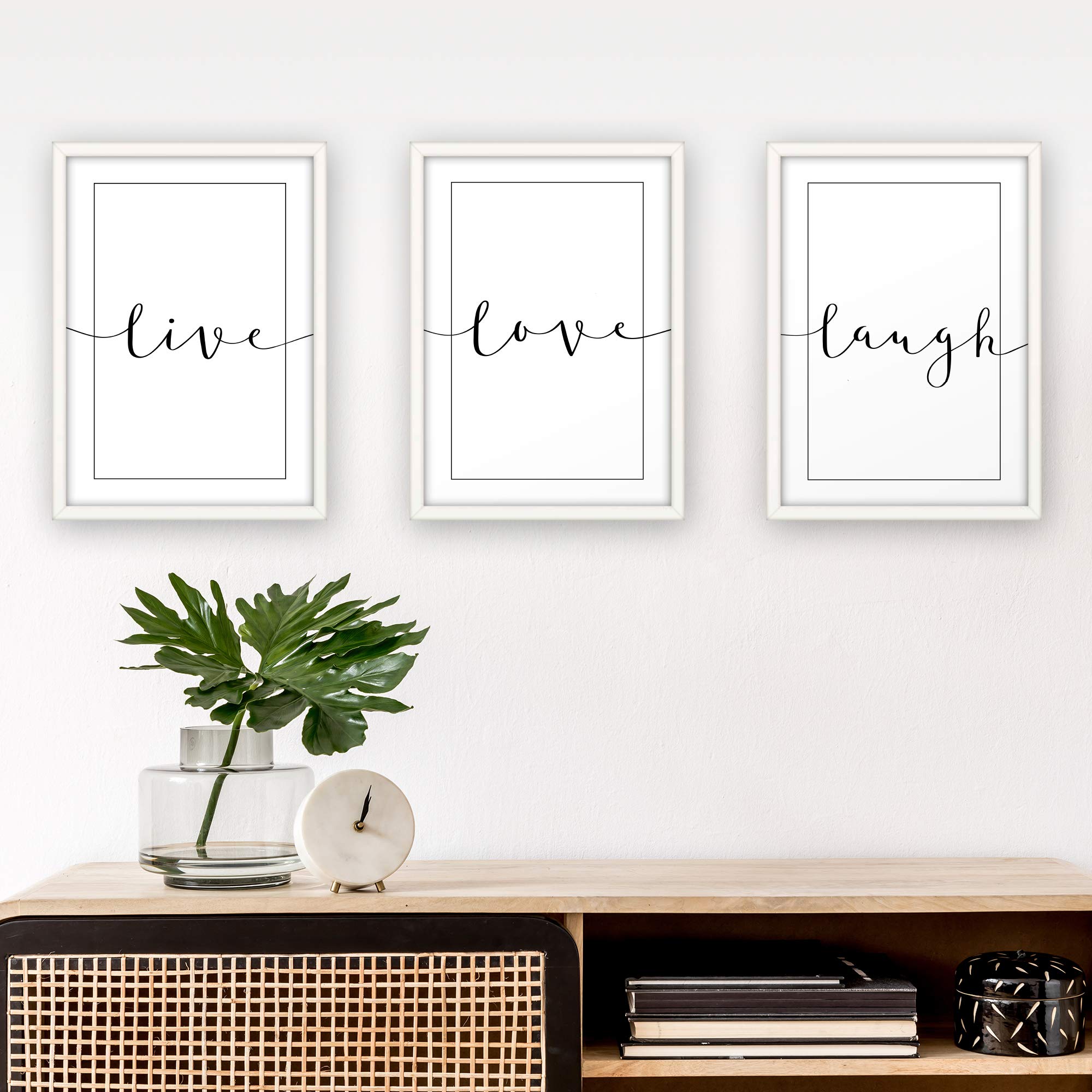 Set di 3 poster Premium Dream Love Live da parete, senza cornice, per soggiorno, camera da letto, moderna decorazione da parete