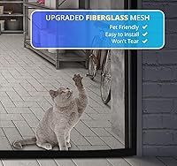 Vista 5 de Pantalla de puerta de garaje para 1 coche de 8x7 pies, pantalla magnética de garaje con malla retráctil de fibra de vidrio y base lastrada