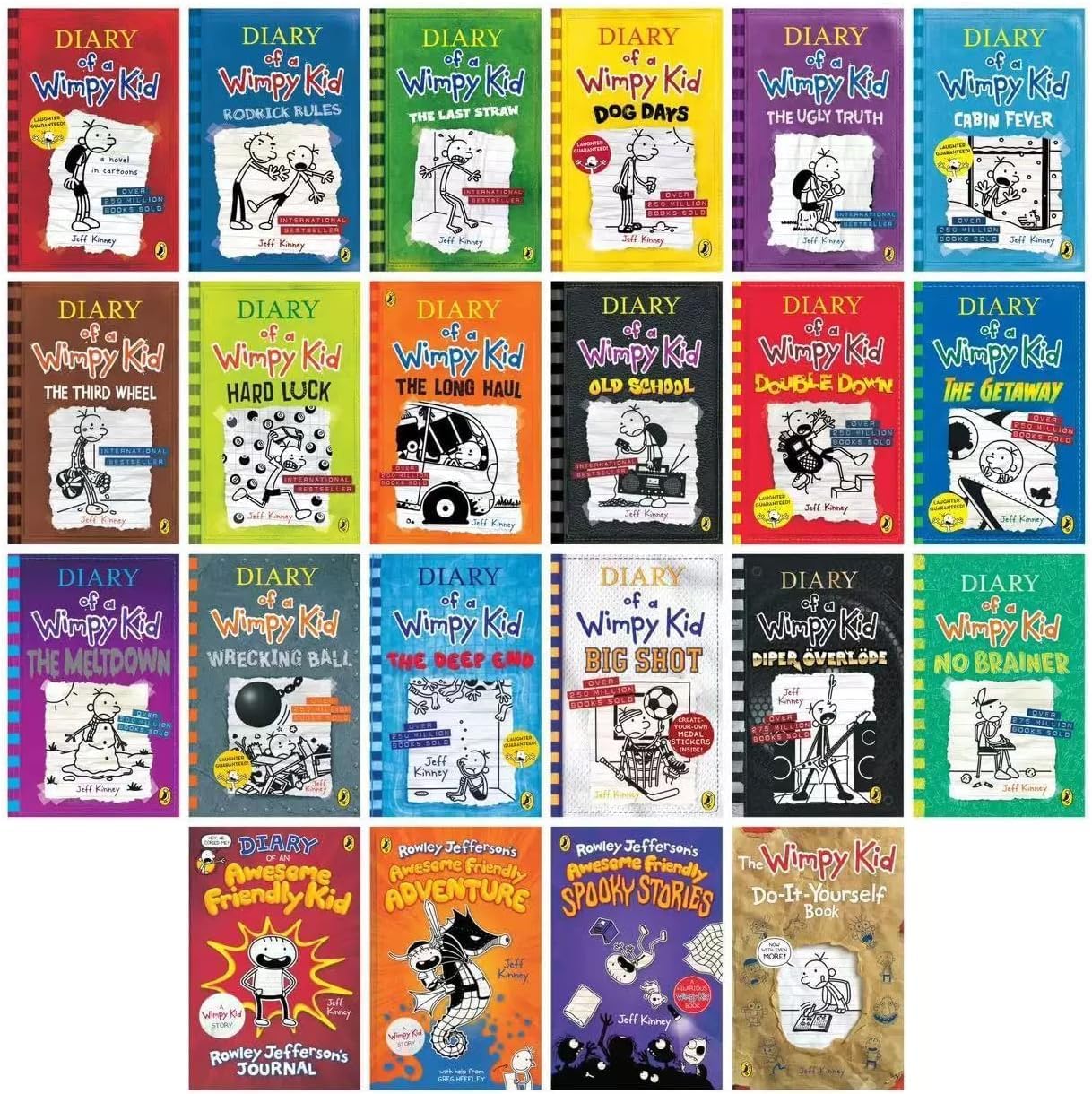 A Libray of Diary of a Wimppy Kid 1-24 Books Complete Collection Box Set Paperback - Image 4