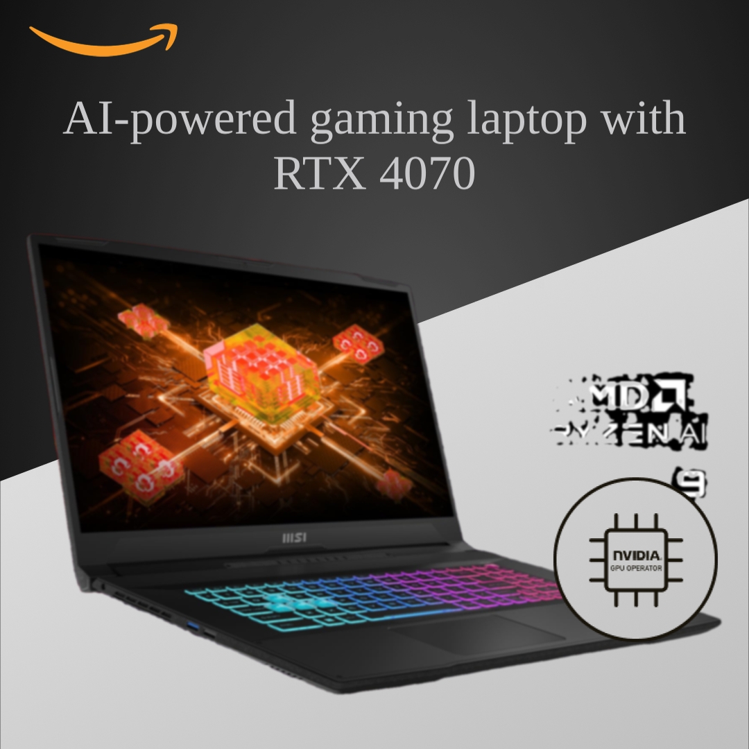 MSI Katana A17 AI, AMD Ryzen 9 8945HS,Built-in AI, 44CM FHD 144Hz