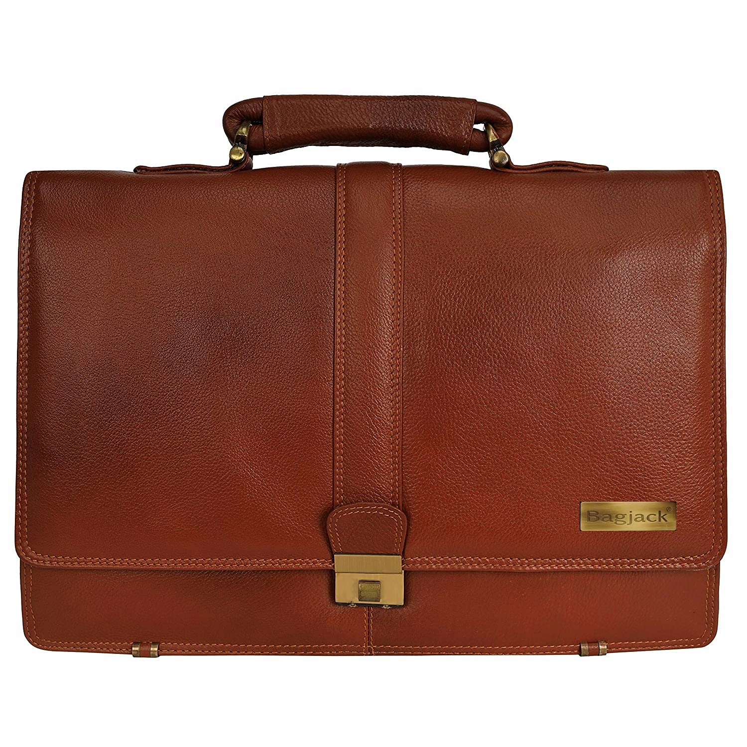 HidekinBAG JACK VELPECULA Genuine Leather Laptop Men Office Travelling Documents Storage Laptops Up to 17 Inches Vintage Leather Carry On Handle Shoulder Strap Suitcase 10 Years Warrenty