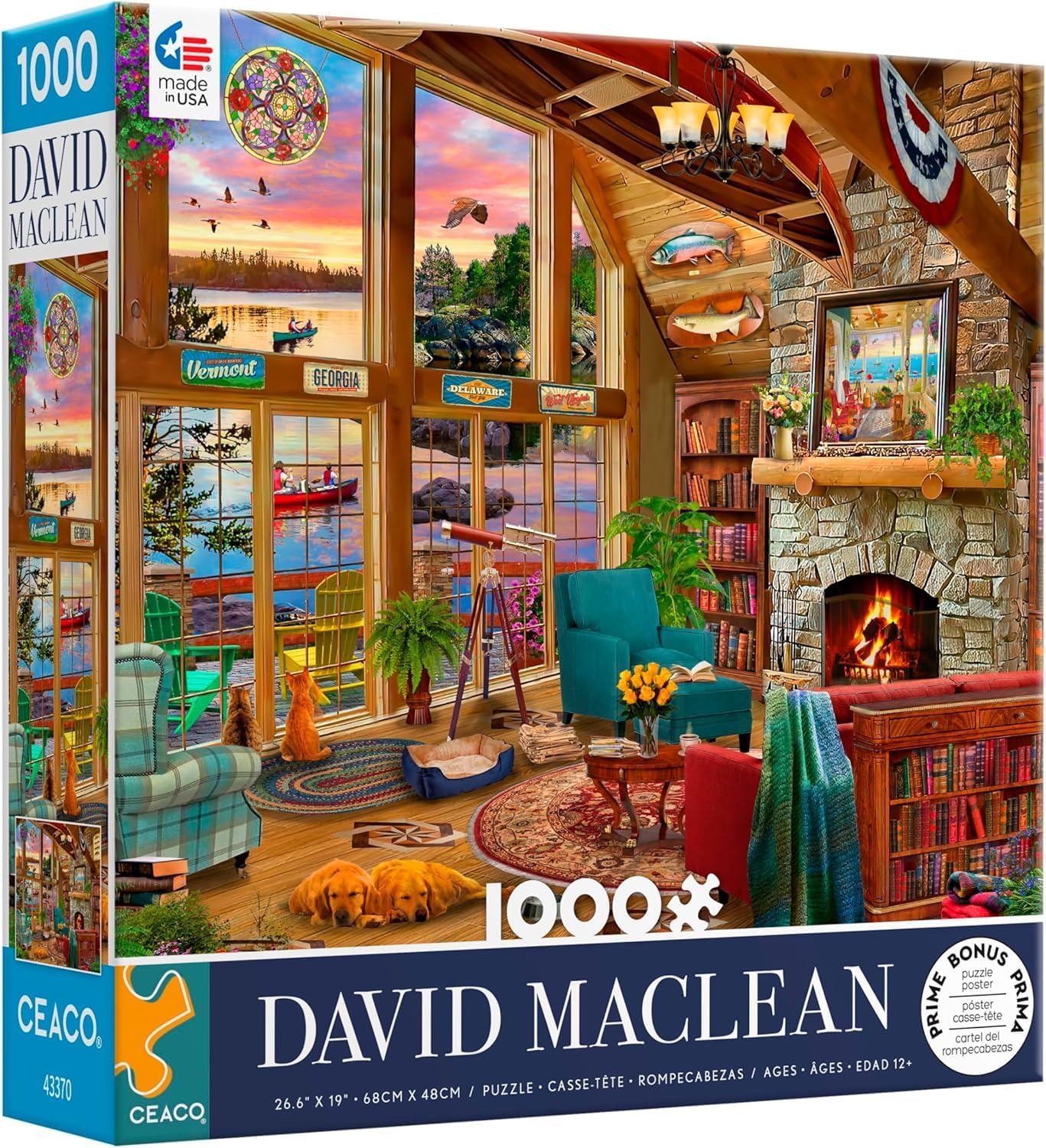 Ceaco - David Maclean - Sunset Lodge - 1000 Piece Jigsaw Puzzle