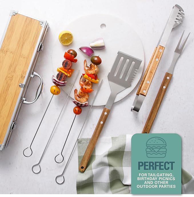 Set de 8 piezas para parrilla Gibson Home con caja de aluminio miniatura 4