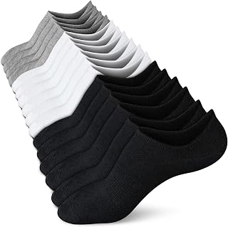 WERNIES Women's No Show Socks Non-Slip Low Cut Ankle Liners for Flats Loafers 4/8 Pairs Breathable Cotton