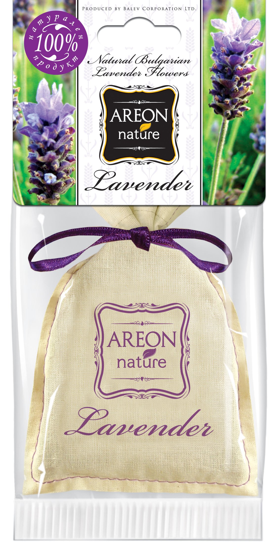 HOME/WARDROBE AIR FRESHENER AREON NATURE BIO LAVENDER MADE IN EU