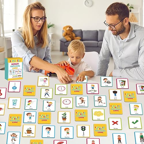 Vista 62 de gisgfim Juego de 50 pares de memoria a juego de memoria de concentración bíblica juegos de tarjetas de memoria para niños Educativo A Fun & Fast