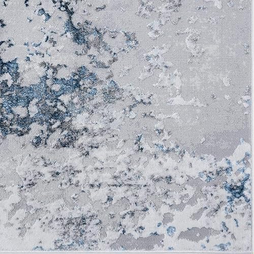 Miniatura 4 de LUXE WEAVERS Alfombra abstracta azul  Diseño moderno de 2 x 3 para dormitorio o sala de estar