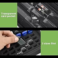 Vista 3 de Funda para unidad flash USB, tarjeta SD, tarjeta de memoria y unidades de pulgar para SanDisk, para Samsung, organizador de almacenamiento protector