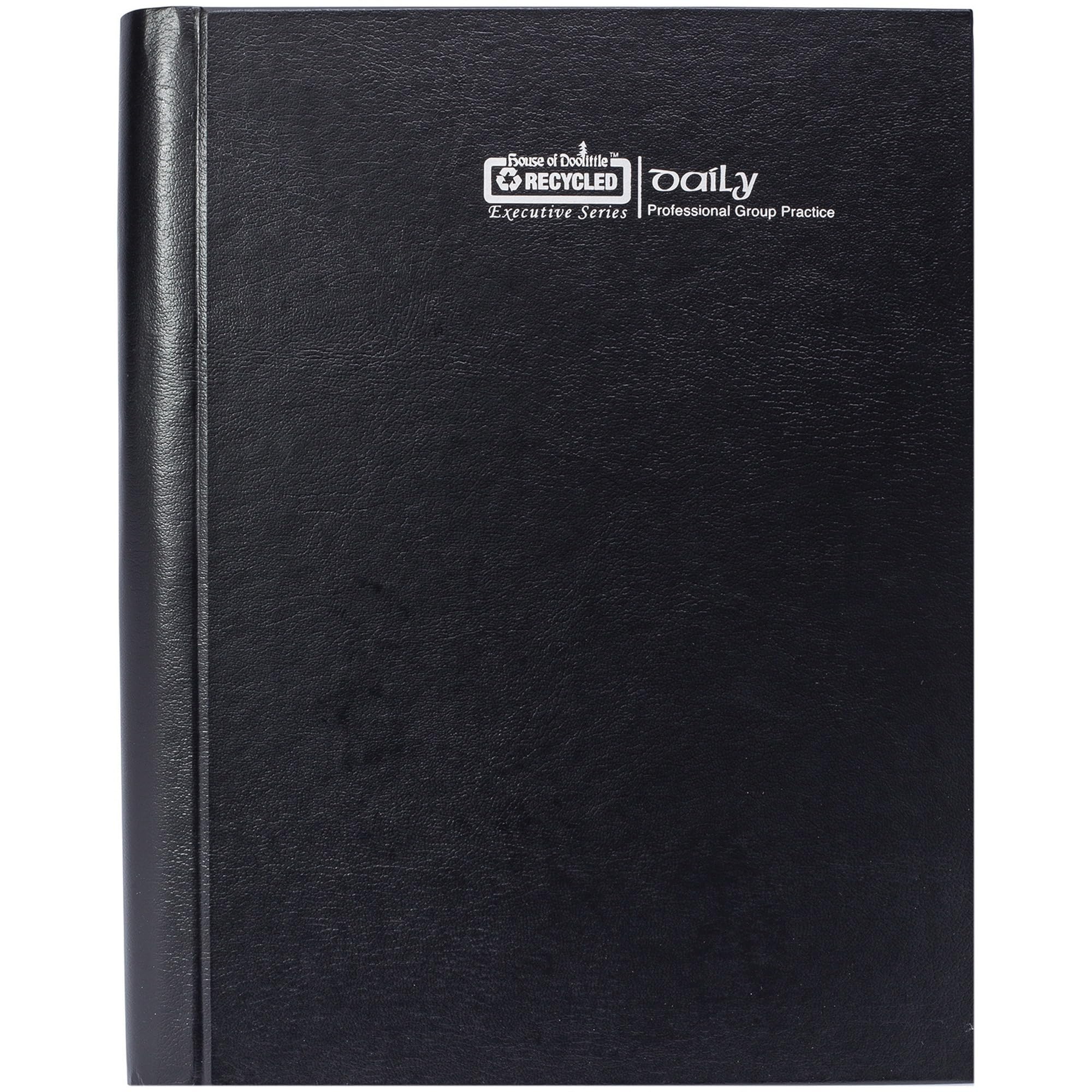 House of Doolittle Agenda giornaliera di gruppo 12 mesi per 4 persone, da gennaio 2027 a dicembre 2027, layout a pagina singola con 1 settimana, 20,3 x 28 cm, copertina nera