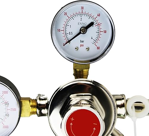 Miniatura 6 de HFS (R) Regulador comercial de CO2 - Válvula de cierre de doble calibre de Kegerator (2 productos)