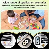 Vista 5 de 42 Pierces - Calcomanías calmadas para la ansiedad, sensoriales, antiestrés, táctiles, texturizadas, combinadas con ejercicios de respiración, tiras