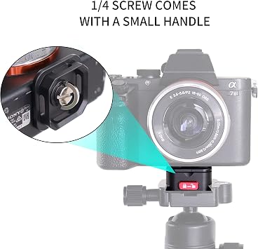 Quick Release Plate Camera Tripod Mount Claw Arca QR Plate Adapter for Sony Canon Nikon Camera Tripod Monopod Slider Gimbal Stabilizer Black
