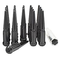 Vista 1 de Accesorios de Rueda Partes 20 Piezas M14 x 1.5 14 x 1.5 Rosca de Espina Estrofada de Metal Sólido de 4.40" de Largo Tuercas de Espina para Camiones