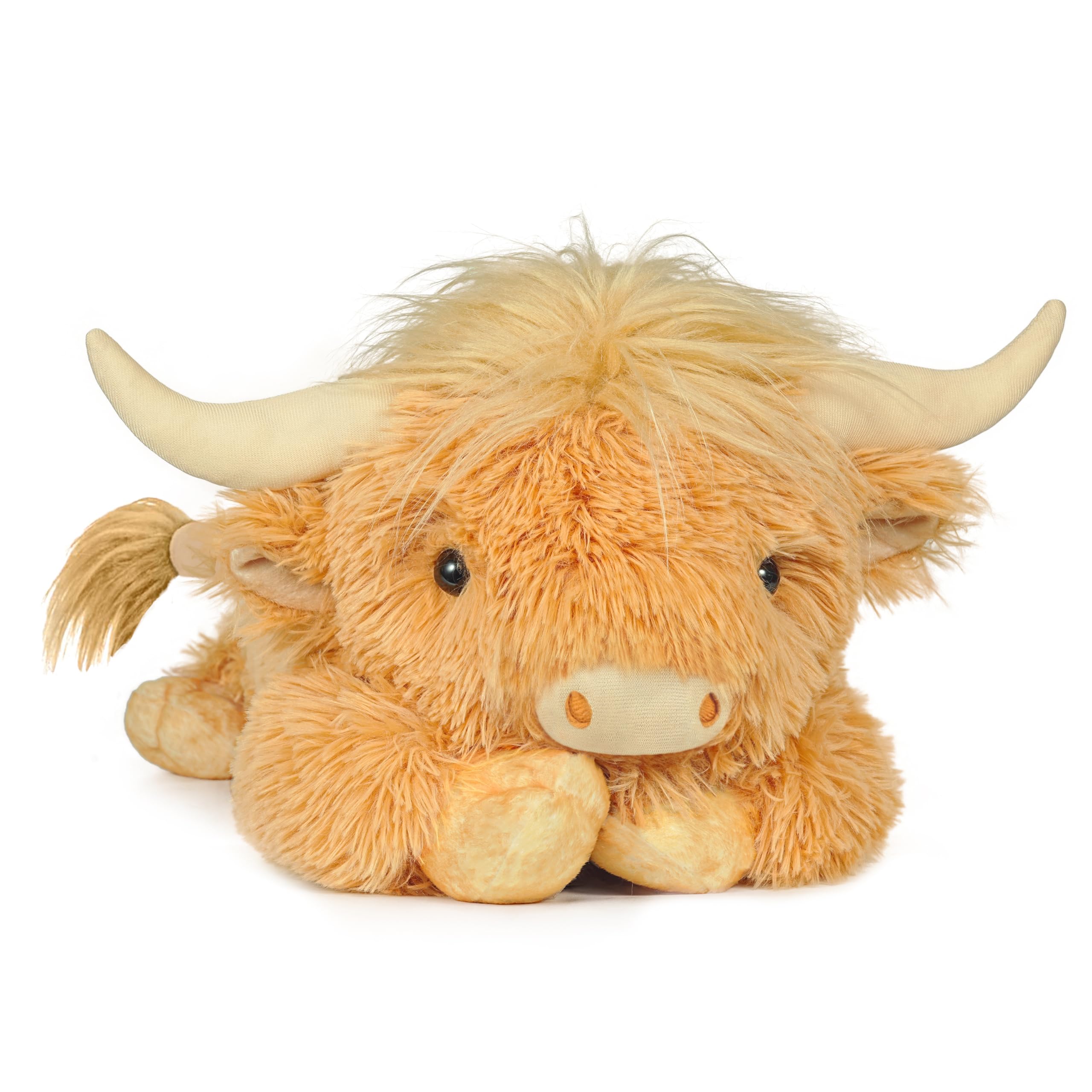 Weighted Highland Cow Stuffed Animals 4 2 Lbs Weighted Highland Cow Plush for Kids Adults 21 6 Inch