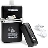Power Bank Flask (8 oz) - Hidden Alcohol Travel Flask – Secret Liquor Container for Beaches, Cruises, and Sports Events – Includes Funnel & Spout