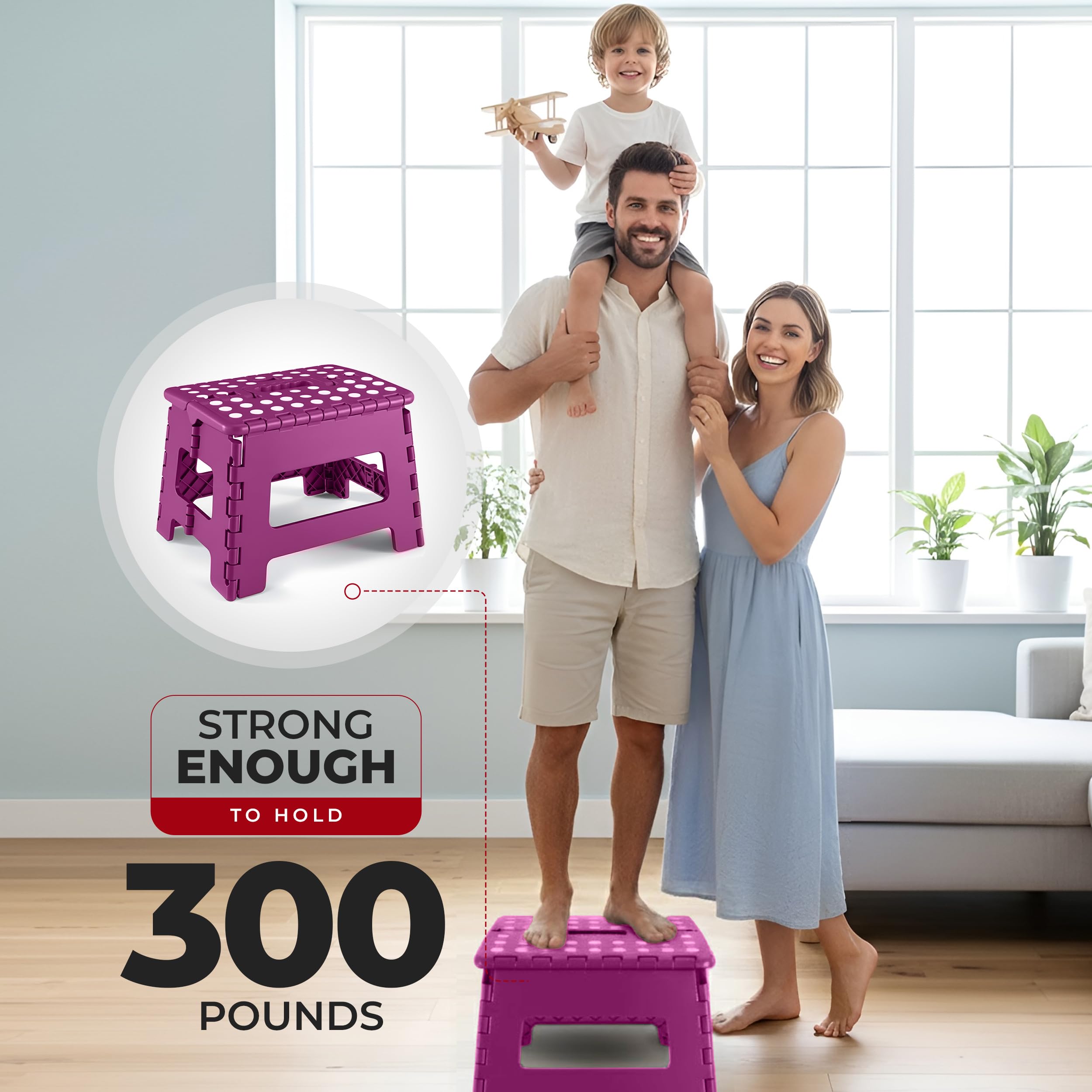 Amazon.com: Utopia Home Folding Step Stool 9 Inch, Anti-Slip