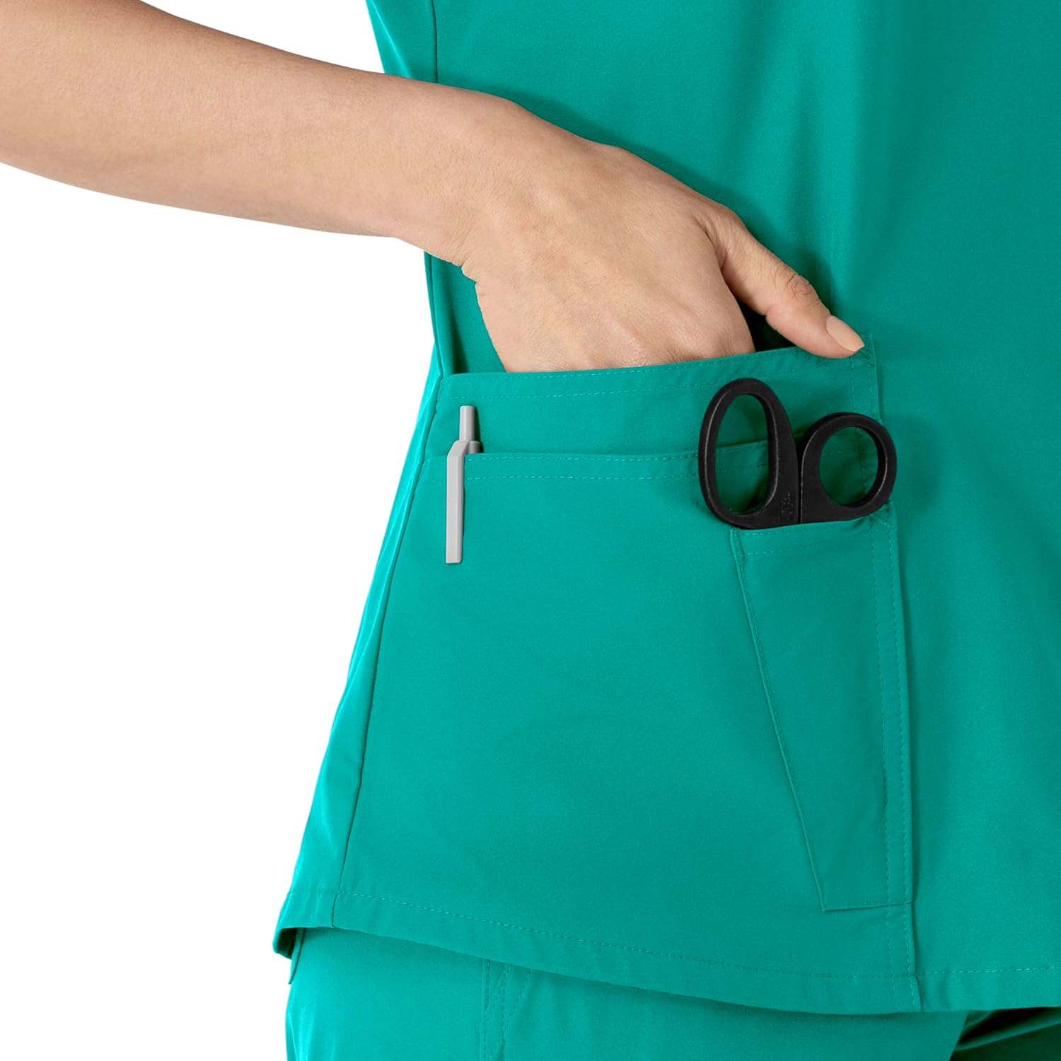 Carhartt Scrubs for Women, Force Essentials, V-Neck Tops with 5 Pockets - Image 8