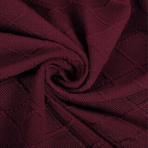 Miniatura 7 de SearchI Fundas de cojín elásticas de jacquard para sofá, fundas de cojín reversibles de repuesto, protector de muebles suave con parte inferior