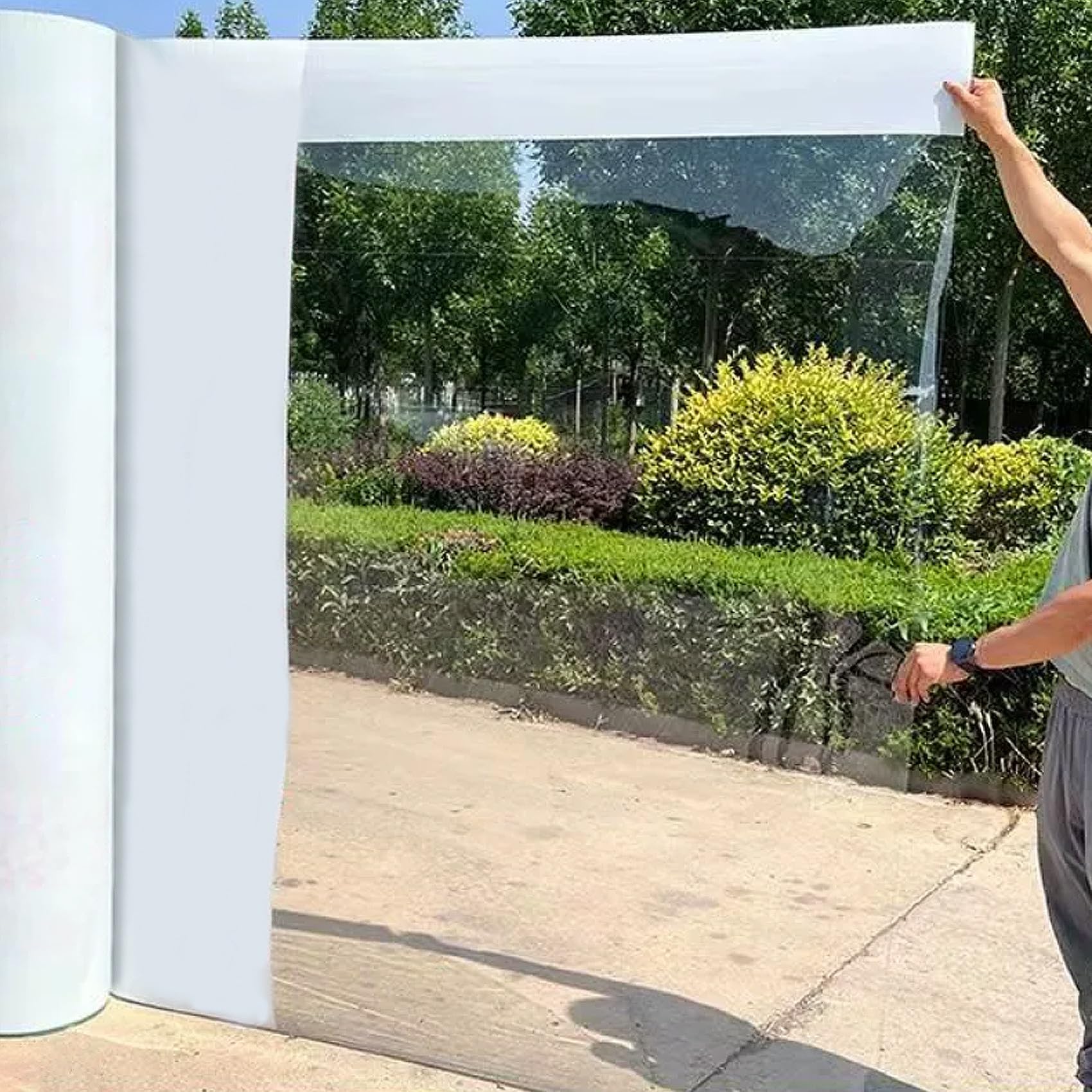 Transparente Placas de Policarbonato para Tejados, 1mm Paneles Techos de Plástico, Hojas Invernadero Metacrilato Acrílica para Marquesinas Exterior Terraza Jardín(0.6x10m)