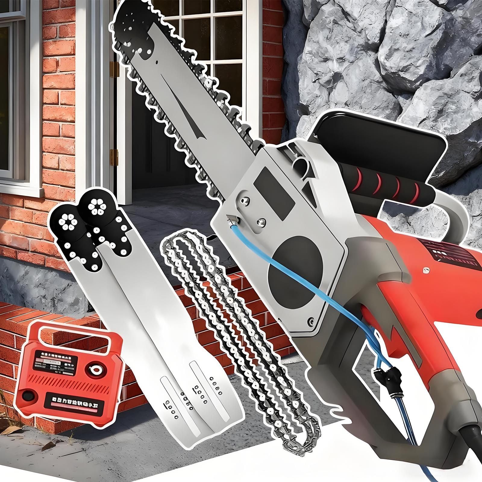 Tronçonneuse à béton 5800w avec système d'alimentation en eau 48cm