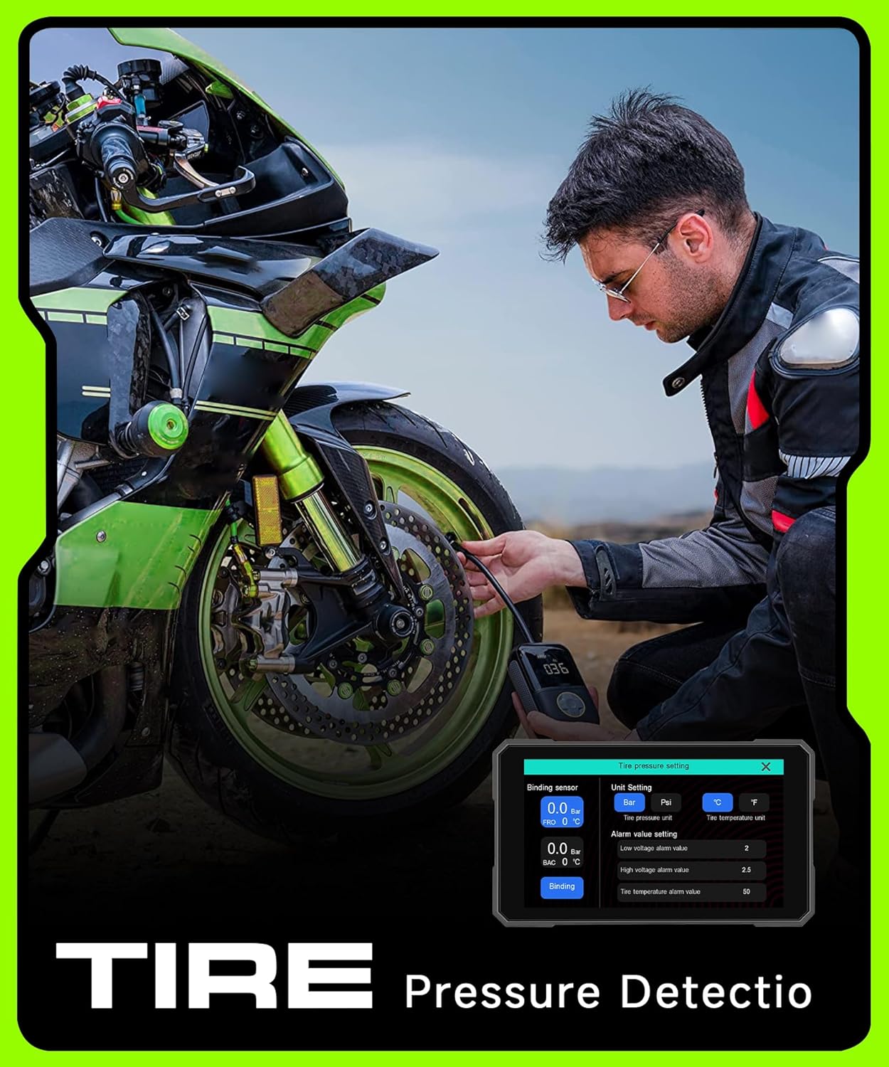 Motorcycle CarPlay Screen 5 Inch Wireless Carplay Android Auto for Motorbike with Removable Bracket 1080P Double Camera, IP68 Waterproof Touchscreen, Supports GPS Navigation