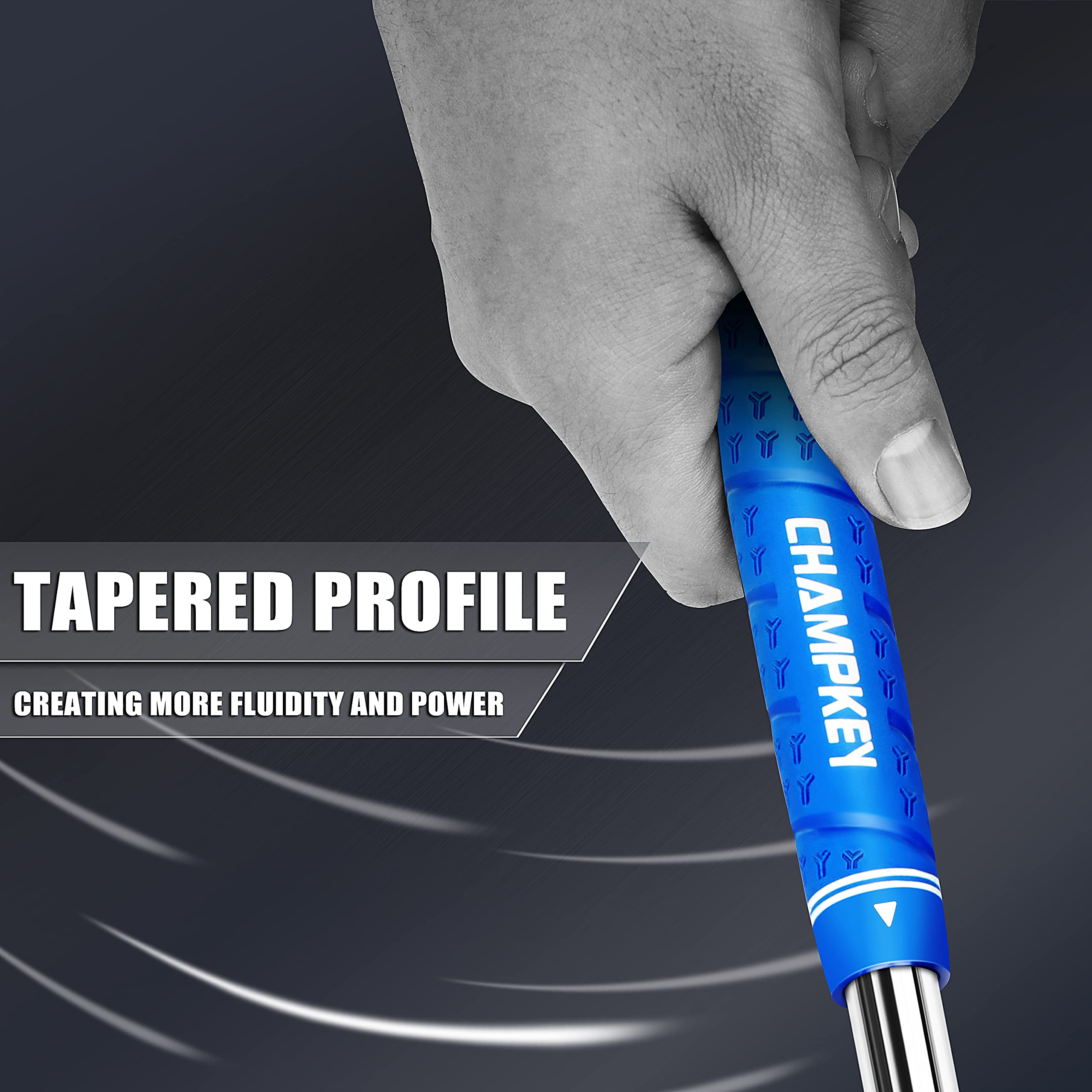 CHAMPKEY WRAP-Y - Empuñaduras de goma para palos de golf, paquete de 13 con todos los kits de reparación, alta retroalimentación y tracción
