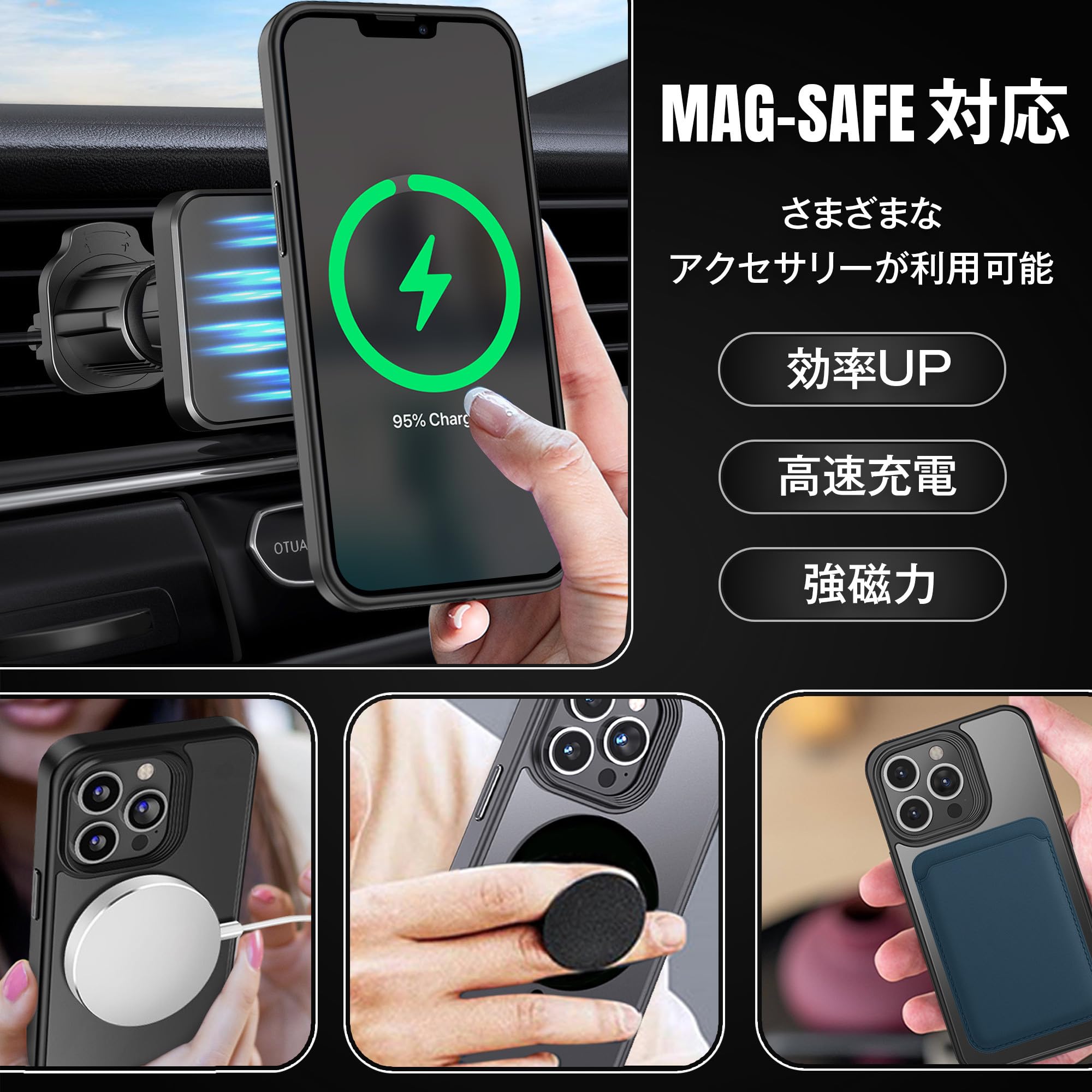 Amazon.co.jp: LUNES iPhone 14 Case, Magsafe Compatible Smartphone