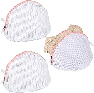 Giantree 3 Pcs Bra Washing Bags, Mesh Wash Bag for Bras with Zipper, Lar...