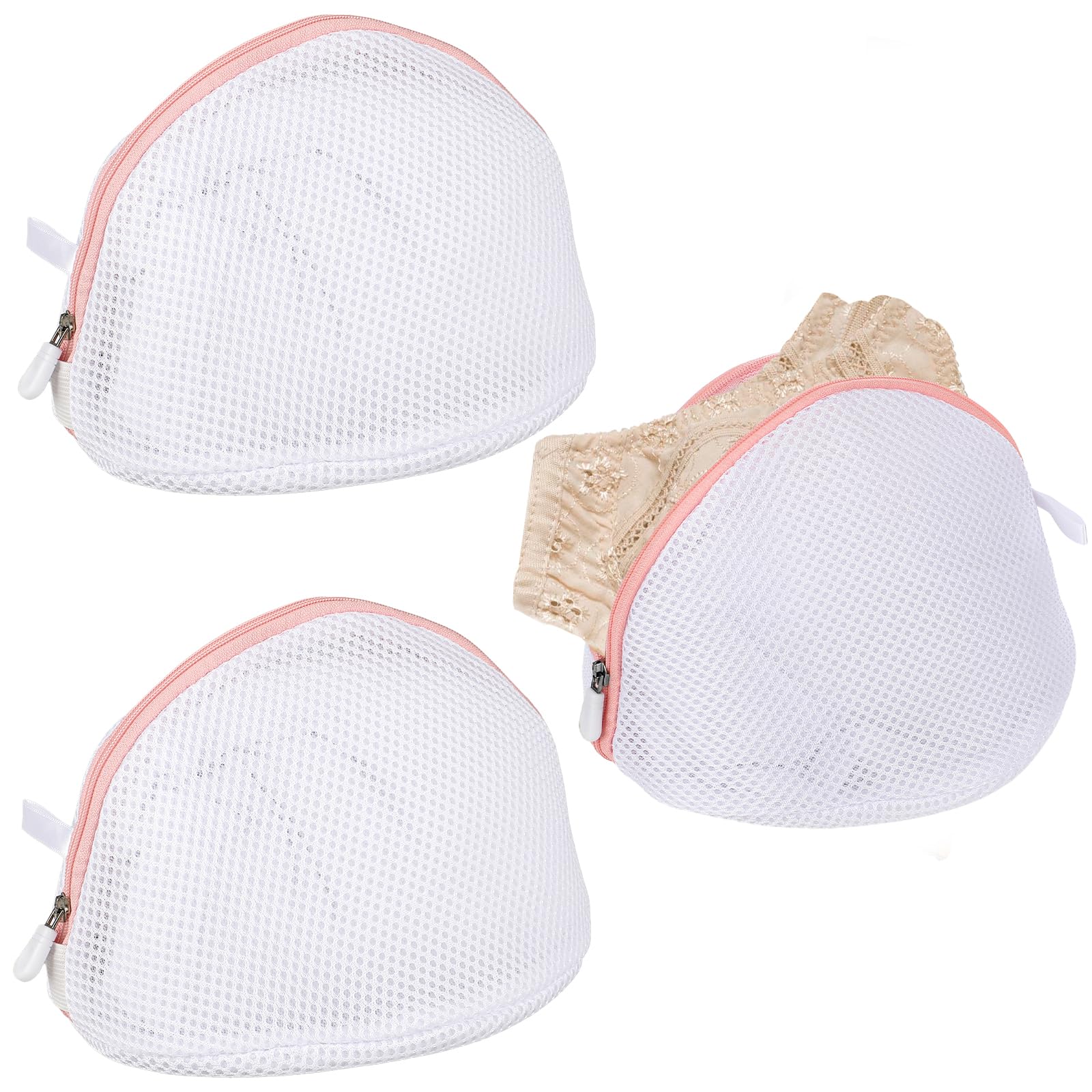 Lot de 3 sacs de lavage en maille pour soutien-gorge et lingerie délicate