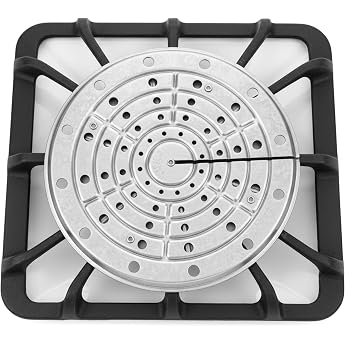 TUKA Thermoplatte W rmespeicher f r Gasherde Einsparungen und besseres Kochen Stahl Grau. Flammenverteilerofen f r zu Hause flammblech f r gasgrill MAXI 20cm Durchmesser