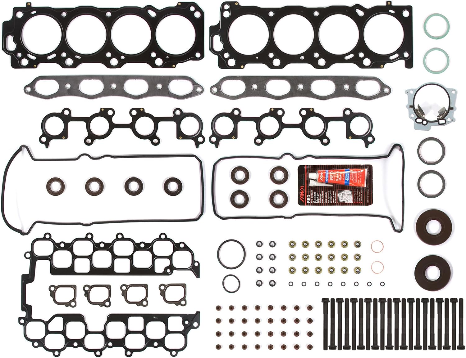 Evergreen HSHB2041 Cylinder Head Gasket Set Head Bolt