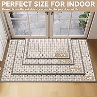 Vista 2 de Tapete para Puerta Interior 36x60 Pulgadas Resistente a la Suciedad y Absorbente, Tapetes de Piso con Respaldo de Goma Antideslizante, Tapete