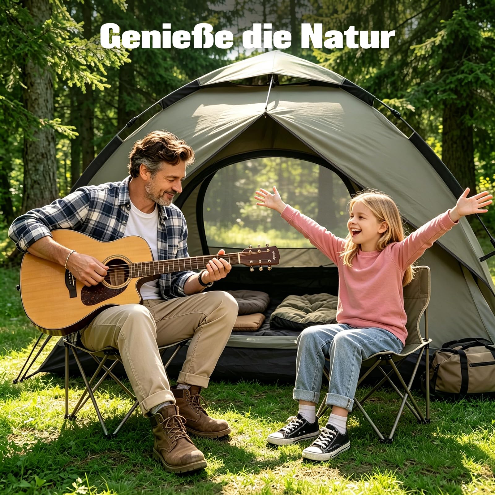Zelt 2/3/4 Personen Campingzelt Pop Up - 40s Automatik Schnellaufbau, 2-4 Mann Zelte Wasserdicht 3000mm & Winddicht, Doppelwand Kuppelzelt mit Regenschutz, Wurfzelt für Camping
