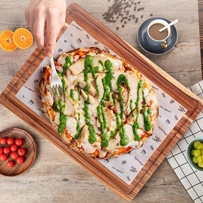 Tabla De Cortar De Madera De Acacia 20 Pulgadas miniatura 6