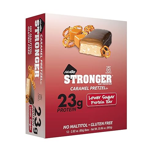 NUGO Pretzel de caramelo más fuerte CS, 2.82 OZ