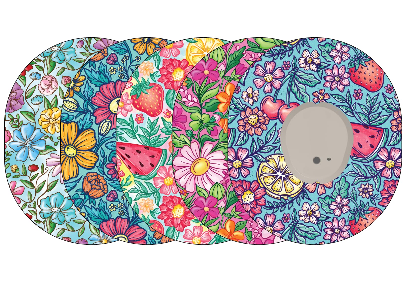 Glucomart Adhesive Patches for Dexcom G7 & Infusion Sets (5 Count) – Maximum Strength CGM Patches, Waterproof & Sweatproof, 10-Day+ Overpatch, Hypoallergenic Overlay