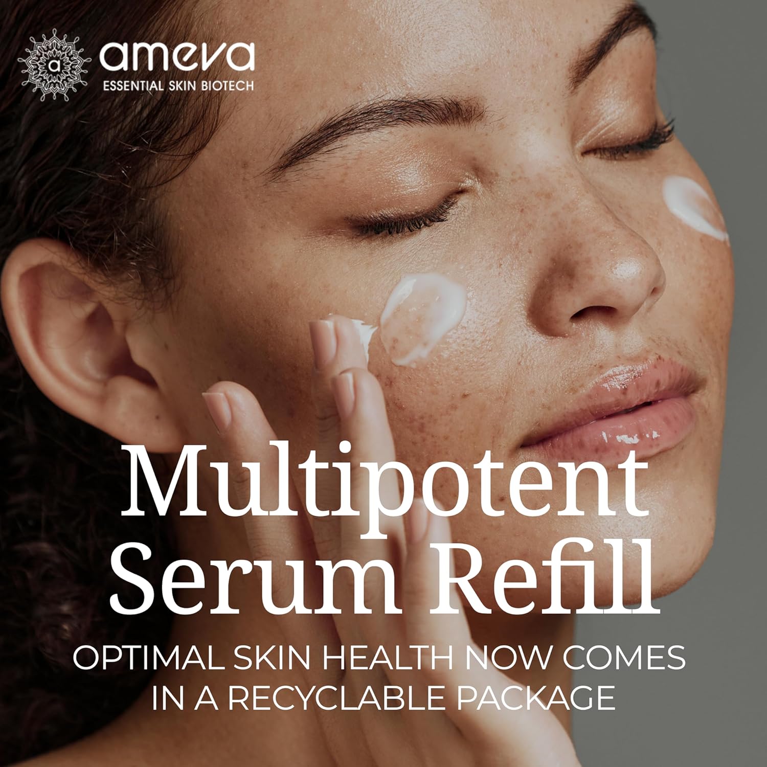 Mevalonic Acid Multipotent Serum: Plant-Based, Vegan, Boosts Collagen, Hyaluronic Acid, For Sensitive Skin, Anti-Aging, Velvety Soft, Enhances Radiance (Serum Refill)