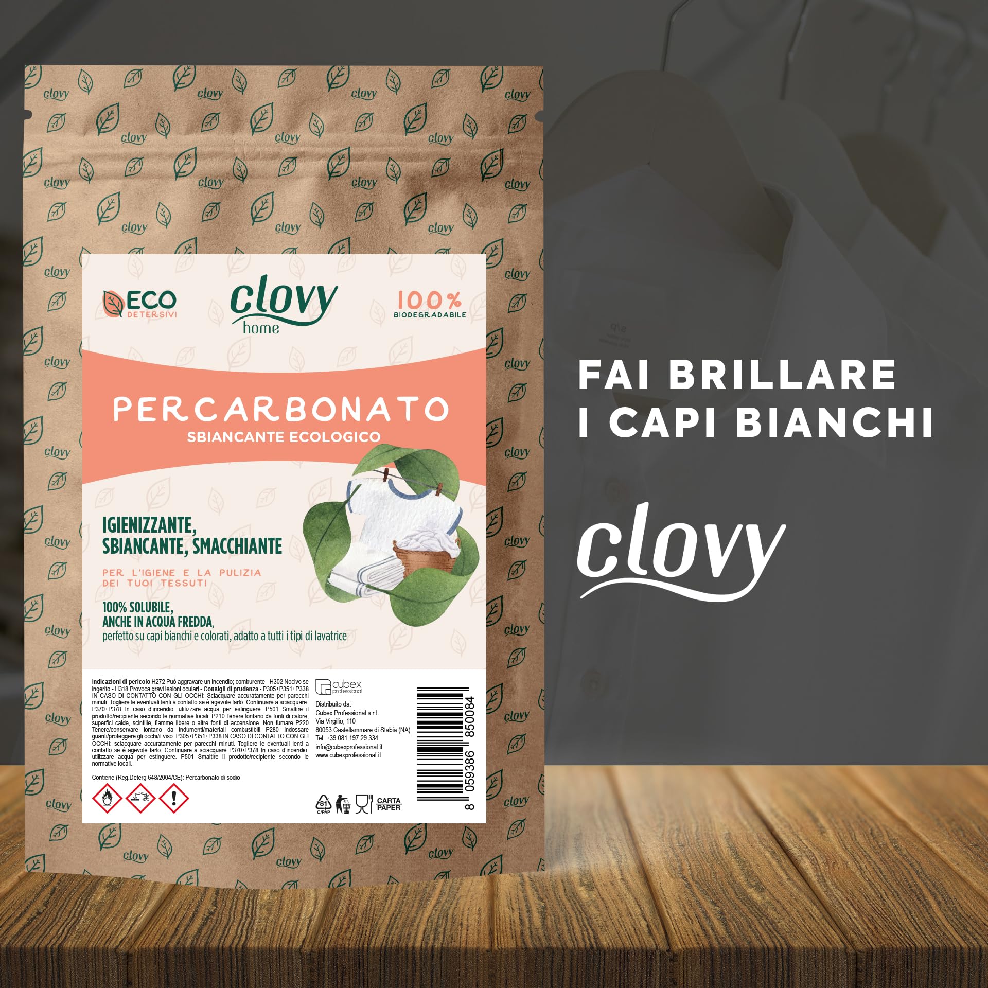 Kit Percarbonato di Sodio 4,5 kg + Acido Citrico 4,5 kg - Sbiancante Naturale, Ammorbidente - Confezionati in busta di carta Doypack “Apri e Chiudi” 100% Biodegradabile | Eco-Friendly e Made in Italy