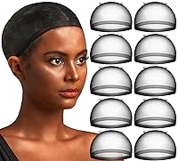 Vista 8 de Teenitor 20 gorras de peluca HD, gorras de peluca para mujer con encaje frontal, gorra de media, gorra de peluca transparente, gorras de peluca