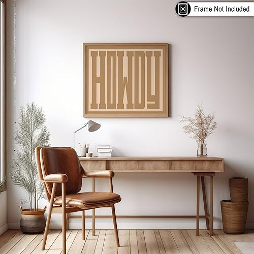 Miniatura 6 de Poster Master Howdy - Póster de tipografía beige retro, arte occidental, arte del salvaje oeste, arte moderno, regalo para hombres y mujeres,
