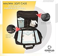 Vista 4 de Core Plus Group - Funda de transporte para delantal masónico, ligera, suave, negra, Regalia masónica, WMMM y provincial, funda para delantal