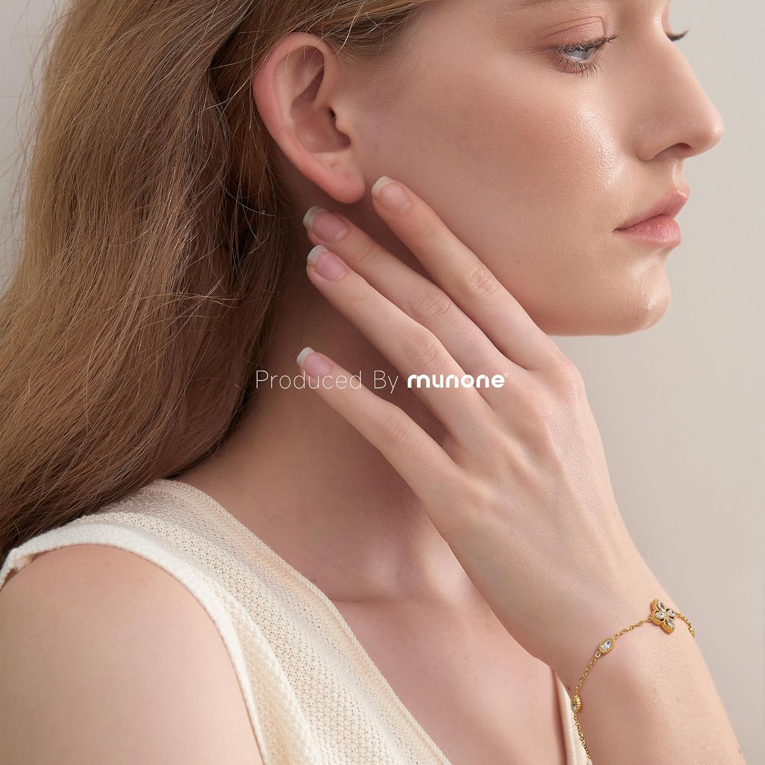 Trendy Link Chain Bracelets for Women, 18k Gold Plated Adjustable Lightweight CZ Dainty Jewelry - Image 3