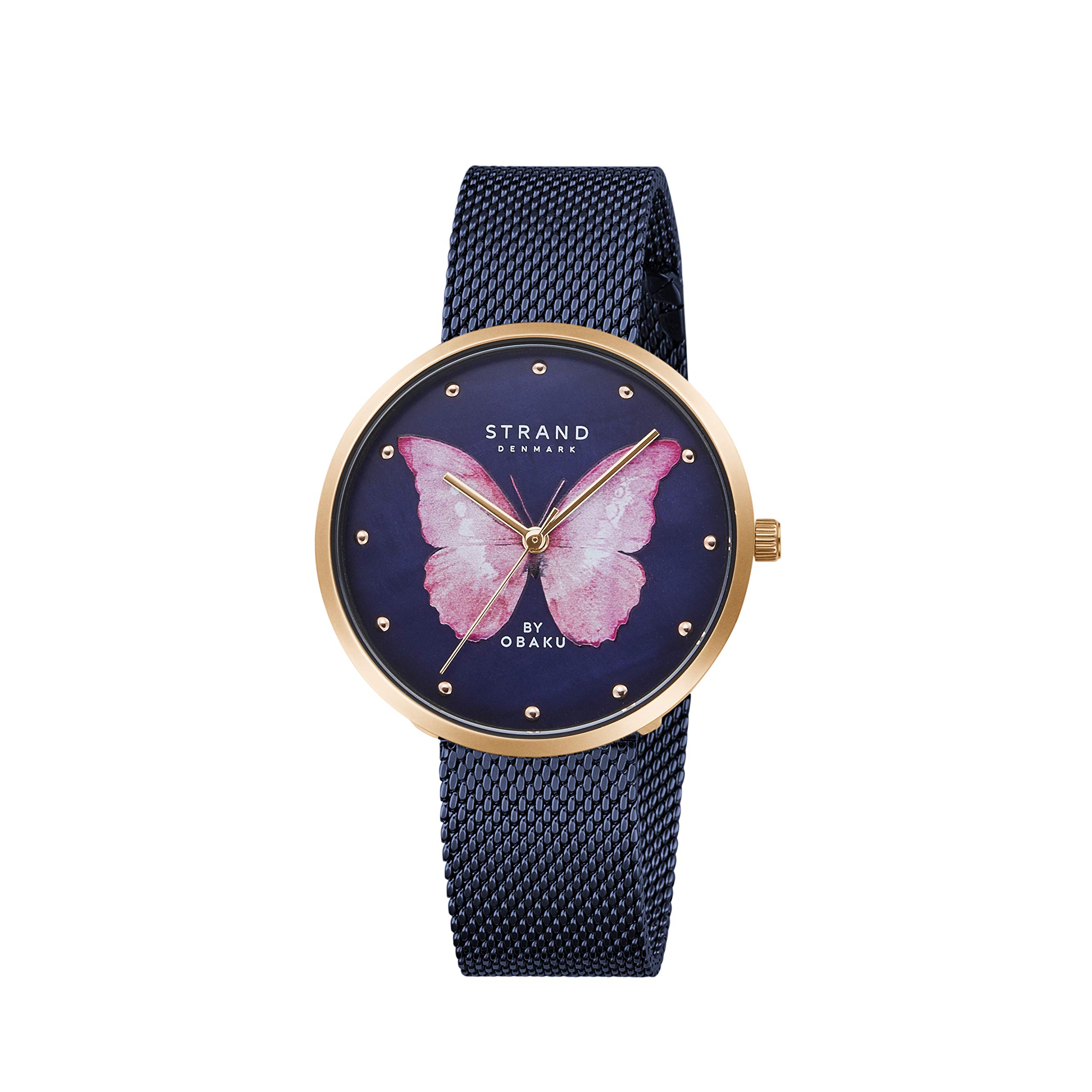 Strand By Obaku Printed Butterfly Analog Blue Dial Womens Watch-S700LXVLML-DBP (B08RDYY1C2) Amazon Price History, Amazon Price Tracker